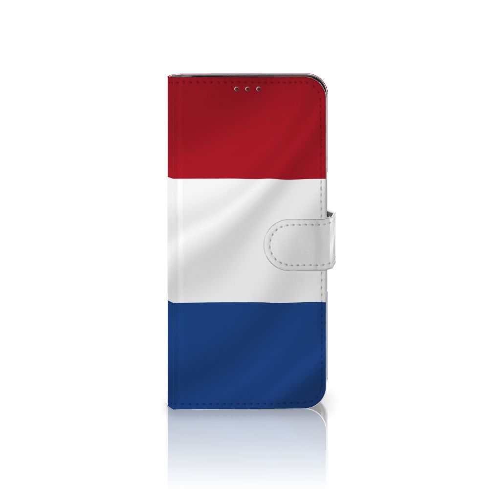 OnePlus Nord 2 5G Bookstyle Case Nederlandse Vlag met artistiek design van de Nederlandse vlag.