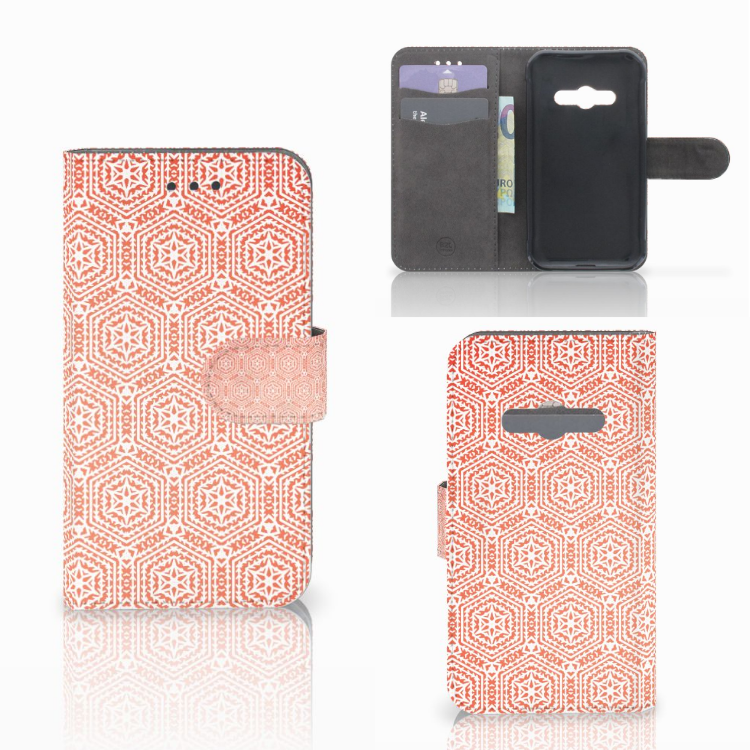 Samsung Galaxy Xcover 3 | Xcover 3 VE Telefoon Hoesje Pattern Orange