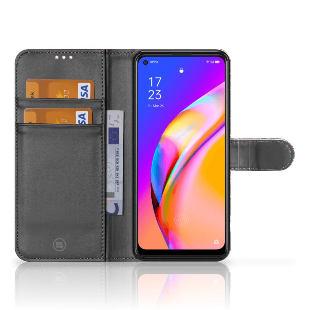 OPPO Reno5 Z | A94 5G Wallet Case met Pasjes Vuurwerk