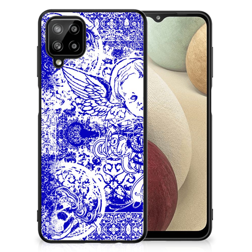 Telefoonhoesje Samsung Galaxy A12 Angel Skull Blauw B2C Telecom