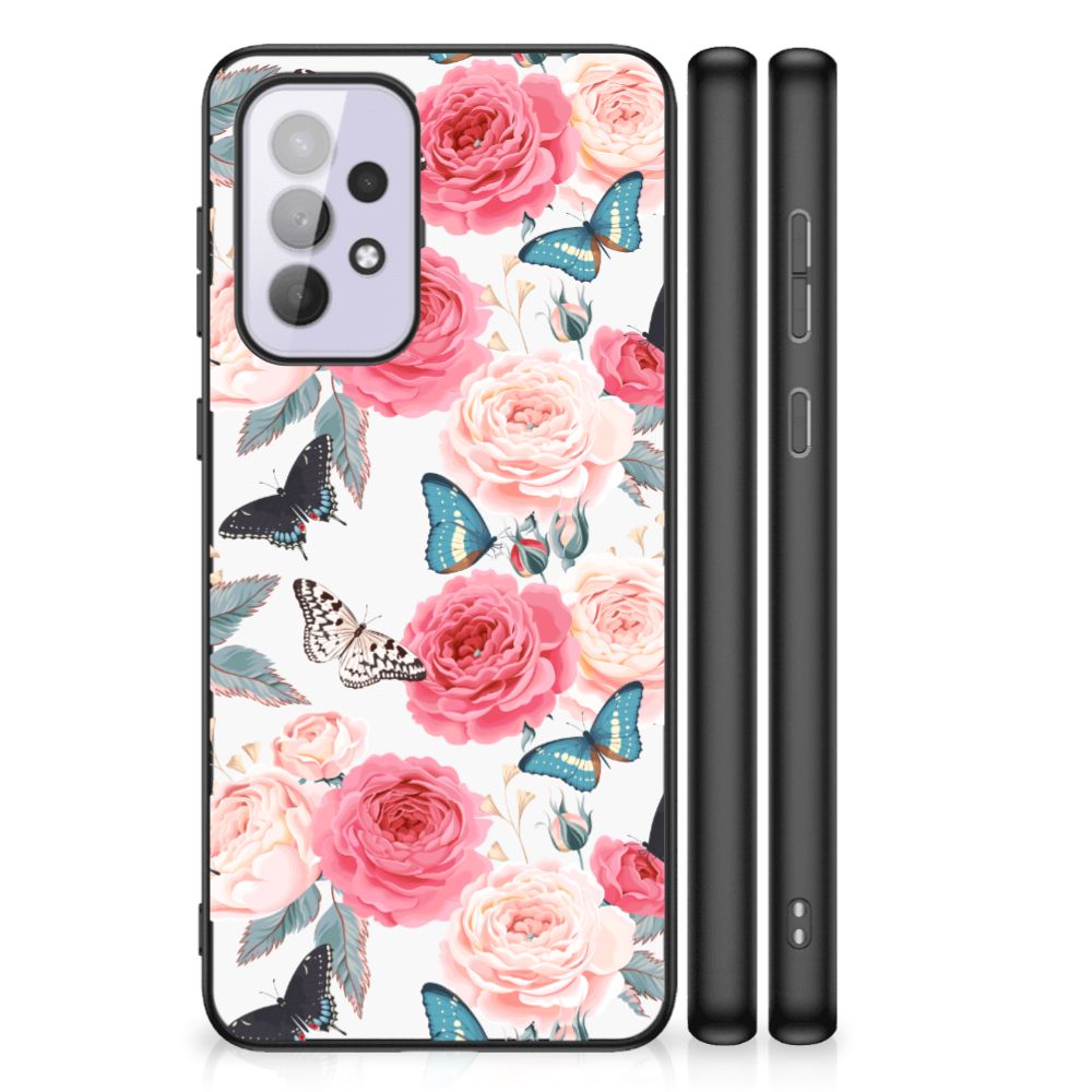 Samsung Galaxy A33 5G Bloemen Hoesje Butterfly Roses B2C Telecom