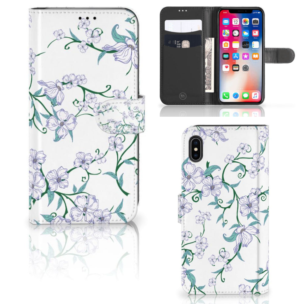 Apple iPhone Xs Max Uniek Hoesje Blossom White