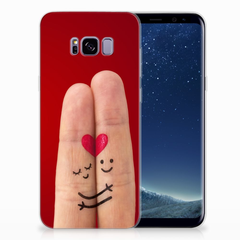 Samsung Galaxy S8 Plus Silicone Back Cover Liefde - Origineel Romantisch Cadeau