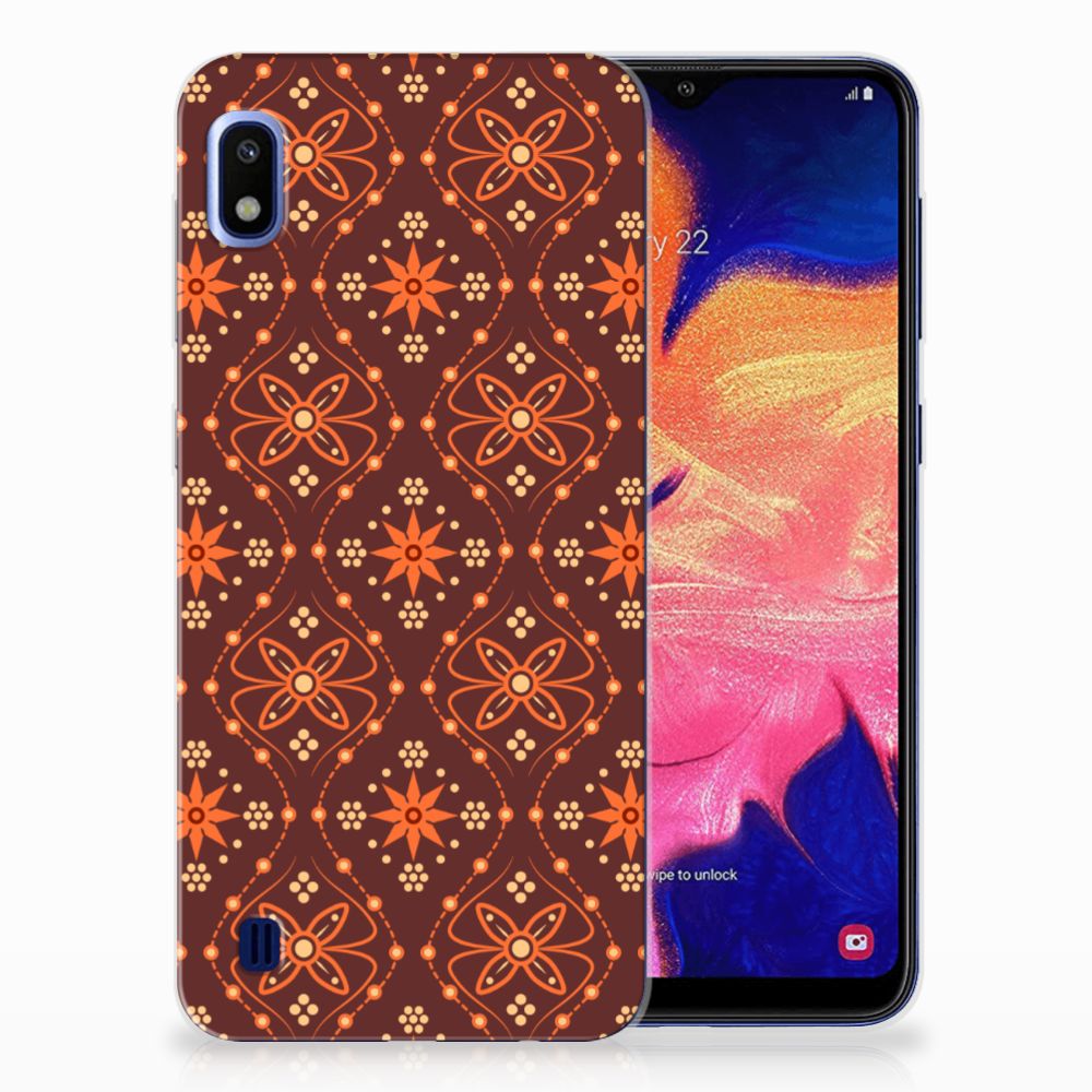 Samsung Galaxy A10 TPU bumper Batik Brown