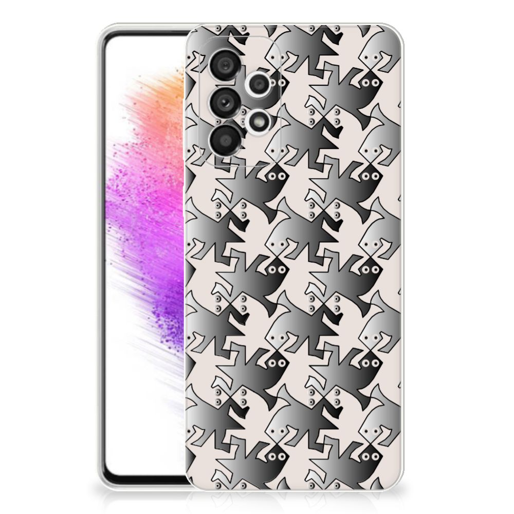 Samsung Galaxy A73 5G TPU Hoesje Salamander Grey B2C Telecom