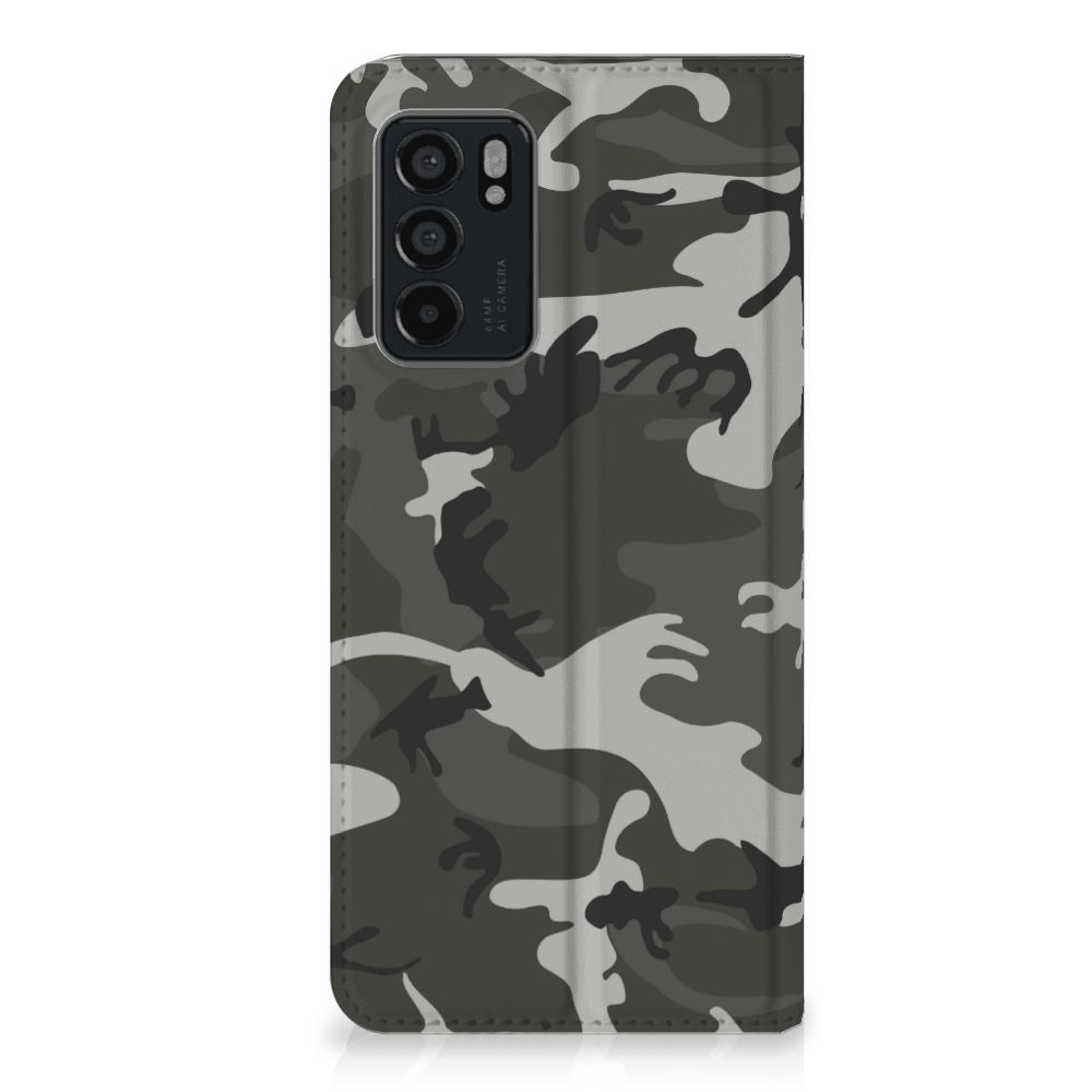 OPPO Reno6 5G Hoesje met Magneet Army Light - B2C Telecom