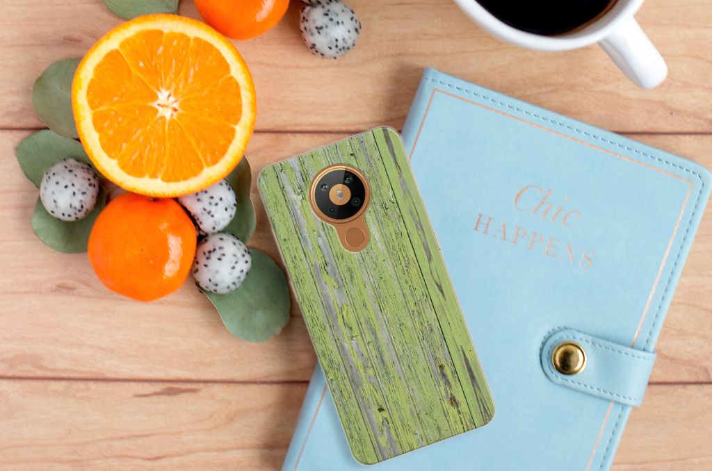 Nokia 5.3 Bumper Hoesje Green Wood B2C Telecom