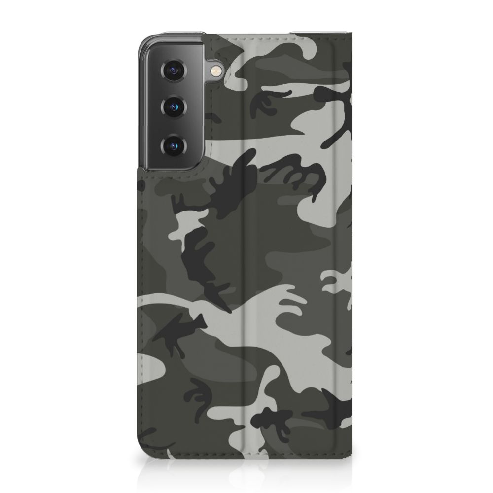 Samsung Galaxy S21 Hoesje met Magneet Army Light - B2C Telecom