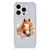TPU Hoesje voor iPhone 15 Pro Max Paard met paardenafbeelding en bloemen.