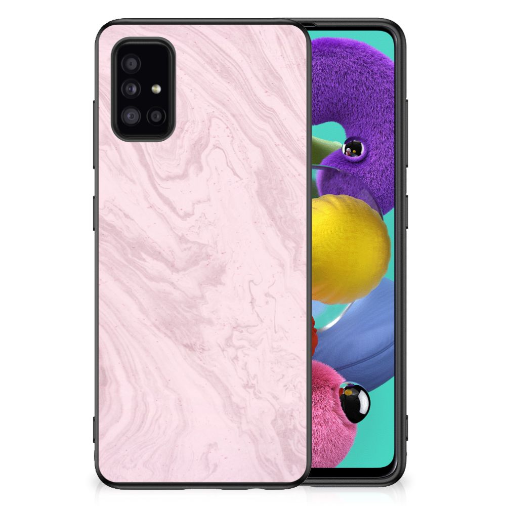 Samsung Galaxy A51 Gripcase Marble Pink - Origineel Cadeau Vriendin