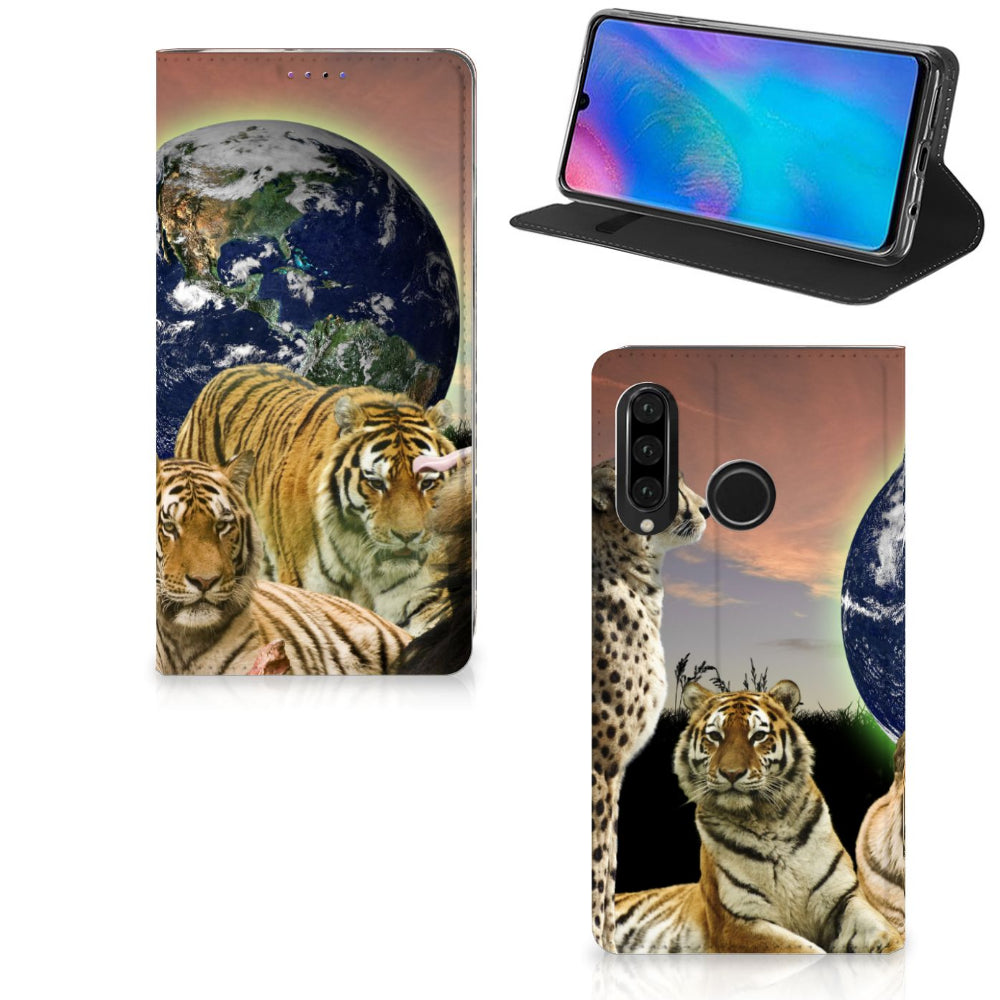 Huawei P30 Lite New Edition Hoesje maken Roofdieren