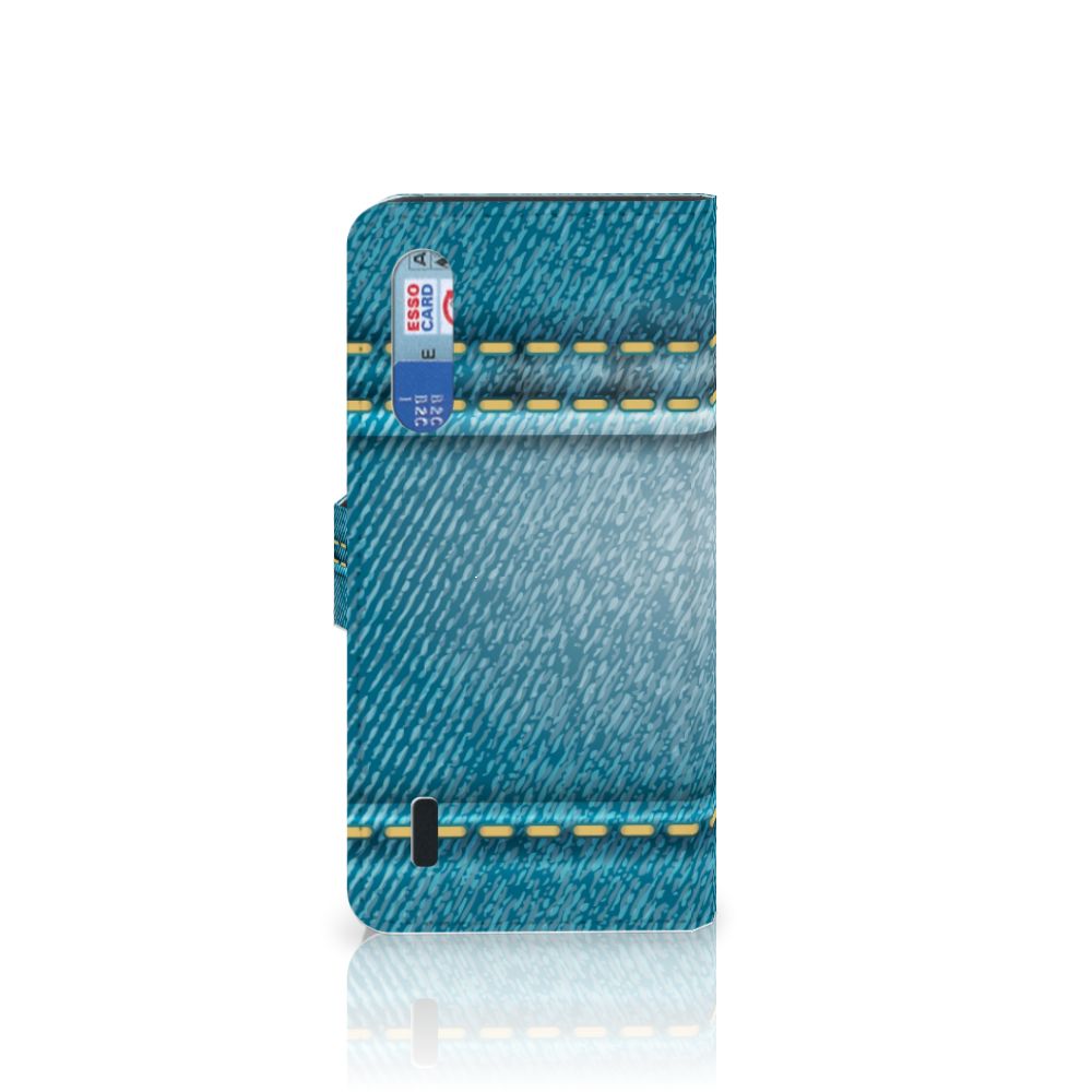 Xiaomi Mi 9 Lite Wallet Case met Pasjes Jeans
