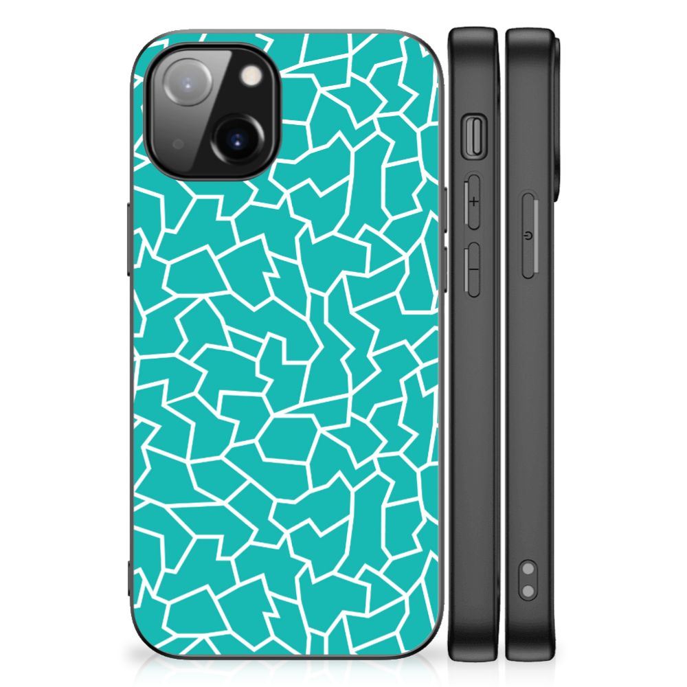 Apple iPhone 13 Leuk Telefoonhoesje Cracks Blue B2C Telecom