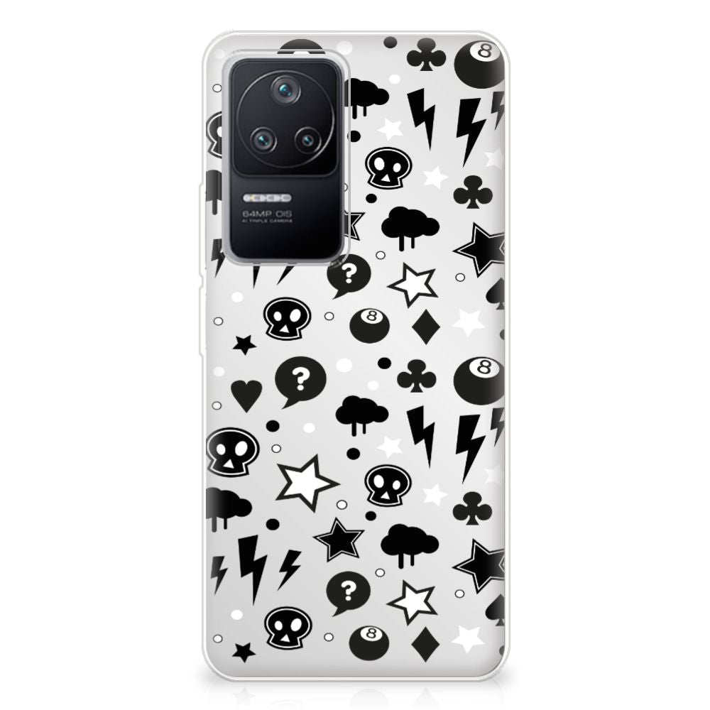 Silicone Back Case Xiaomi Poco F4 Silver Punk