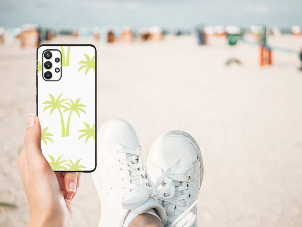 Samsung Galaxy A32 4G | A32 5G Enterprise Editie Bloemen Hoesje Palmtrees B2C Telecom