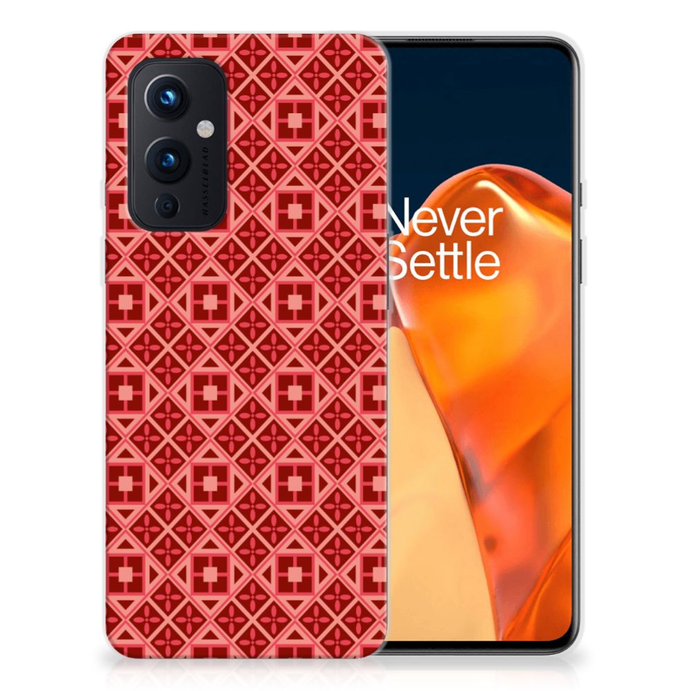 OnePlus 9 TPU bumper Batik Rood