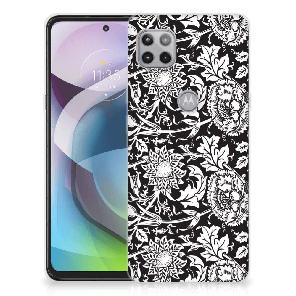 Motorola Moto G 5G TPU Case Black Flowers