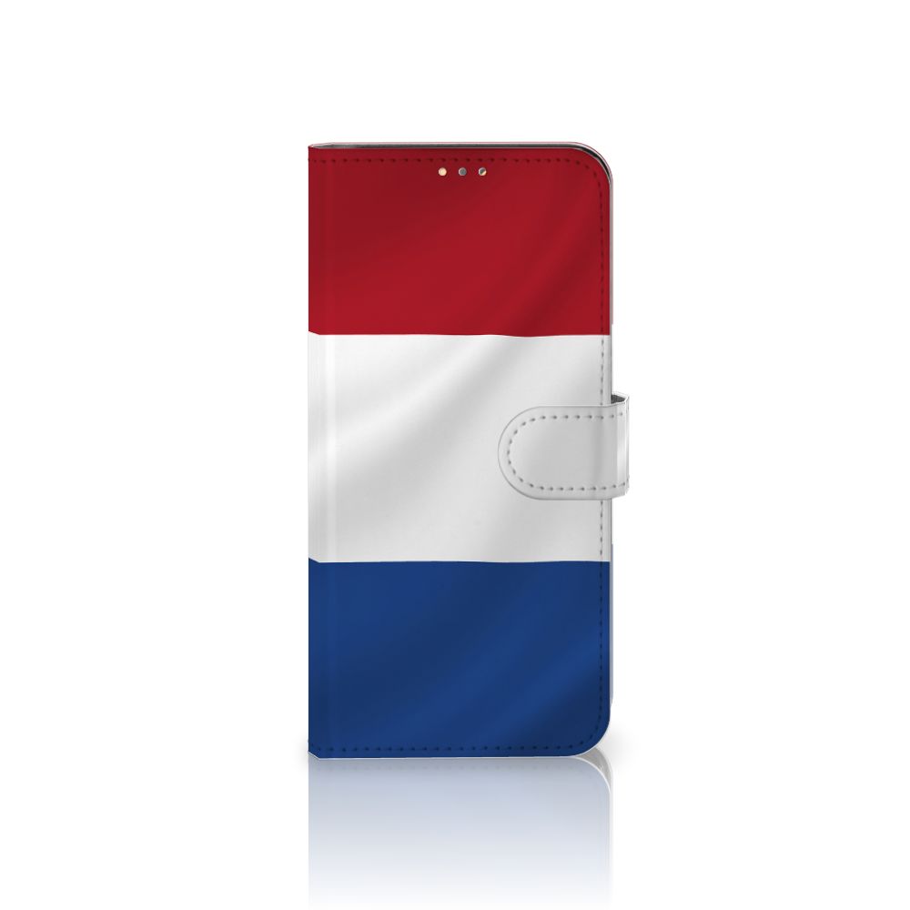 OPPO A15 Bookstyle Case Nederlandse Vlag met ontwerp gebaseerd op de Nederlandse vlag.