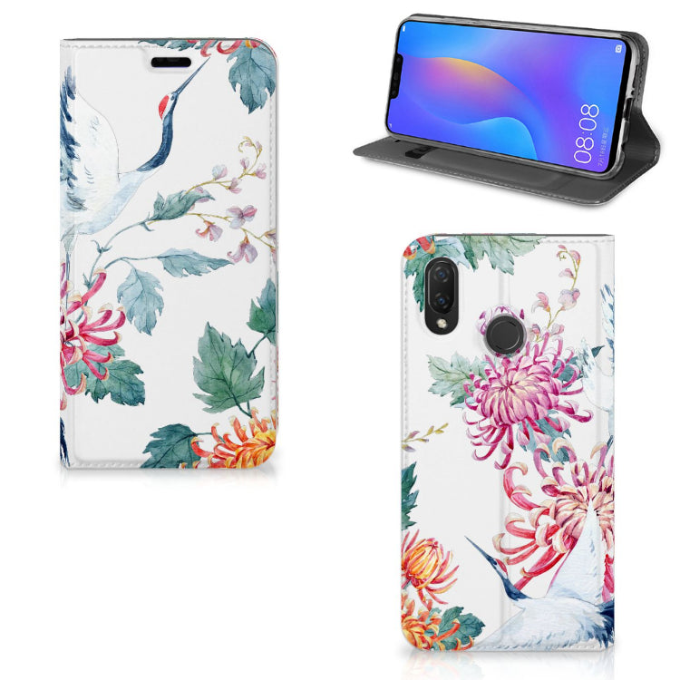 Huawei P Smart Plus Hoesje maken Bird Flowers