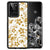 Samsung Galaxy S20 Ultra Skin Case Gouden Bloemen