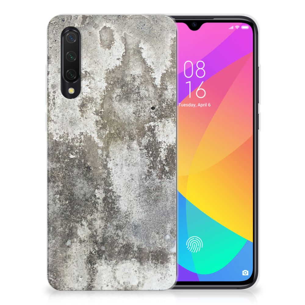 Xiaomi Mi 9 Lite TPU Siliconen Hoesje Beton Print B2C Telecom