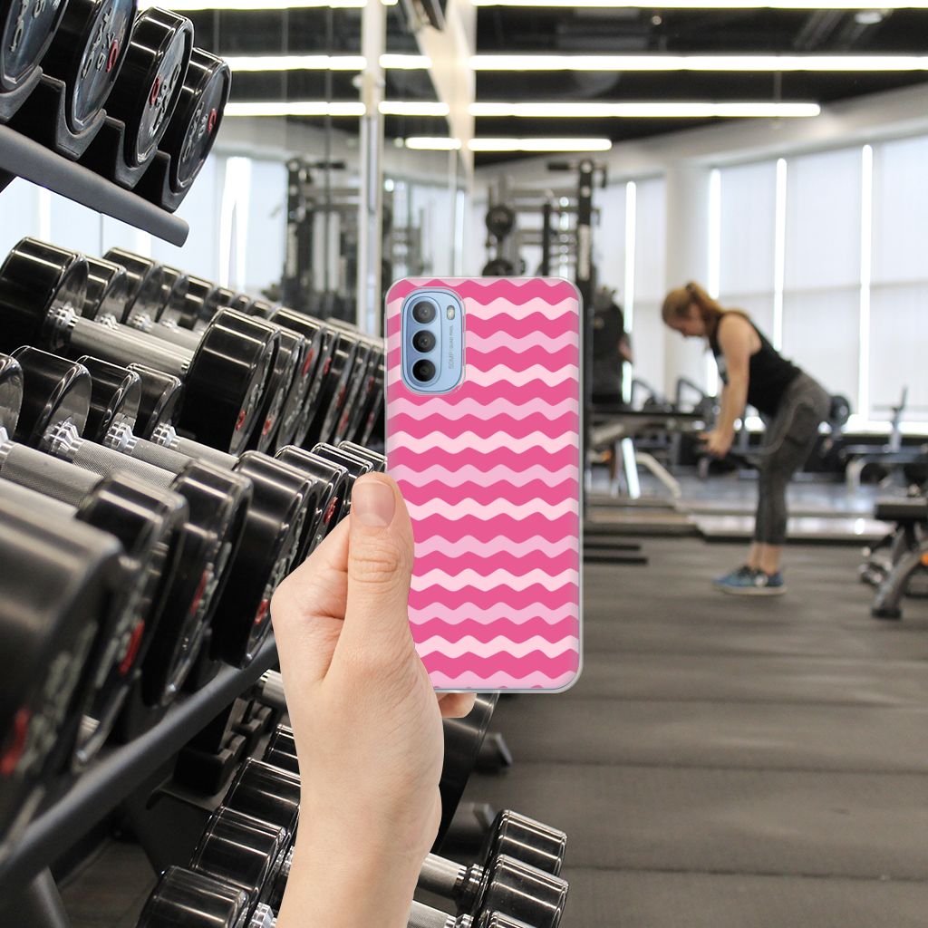 Motorola Moto G31 | G41 TPU bumper Waves Pink B2C Telecom