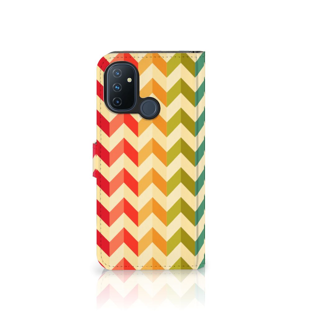 OnePlus Nord N100 Telefoon Hoesje Zigzag Multi Color