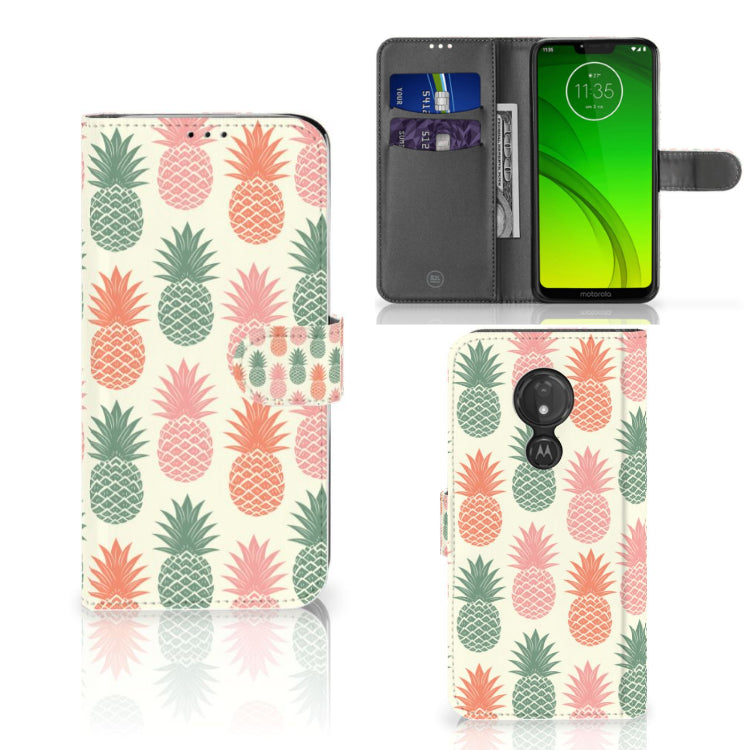 Motorola Moto G7 Power Book Cover Ananas