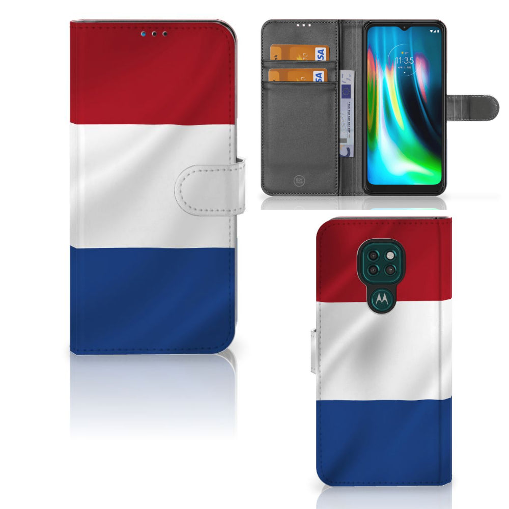 Motorola Moto G9 Play | E7 Plus Bookstyle Case Nederlandse Vlag