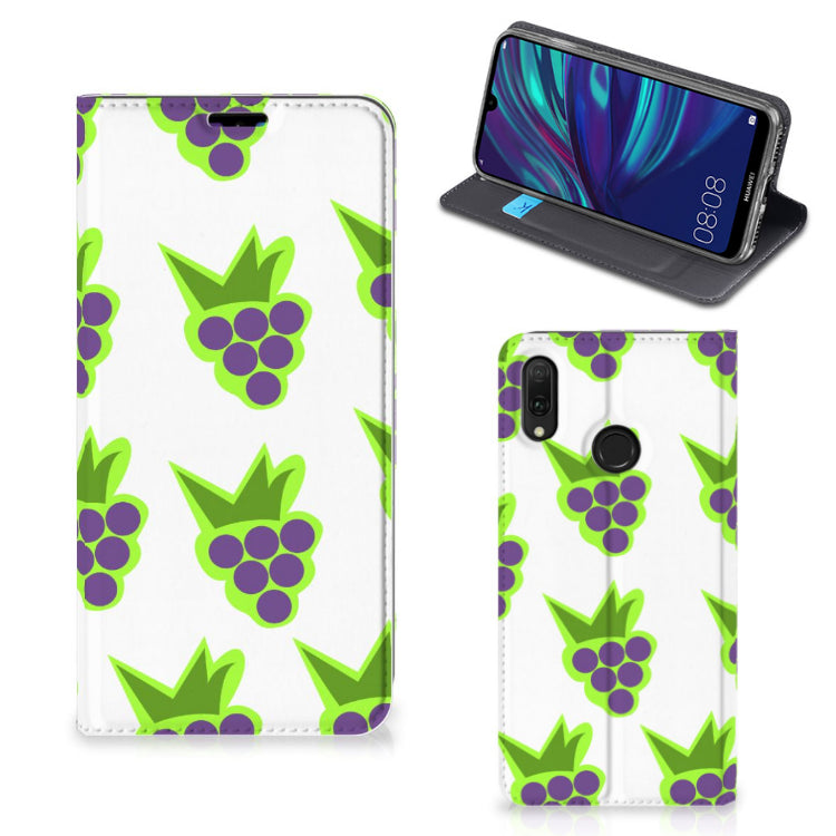 Huawei Y7 hoesje Y7 Pro (2019) Flip Style Cover Druiven