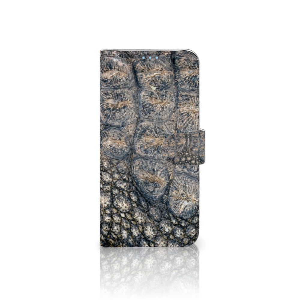 Huawei P40 Lite Telefoonhoesje met Pasjes Krokodillenprint