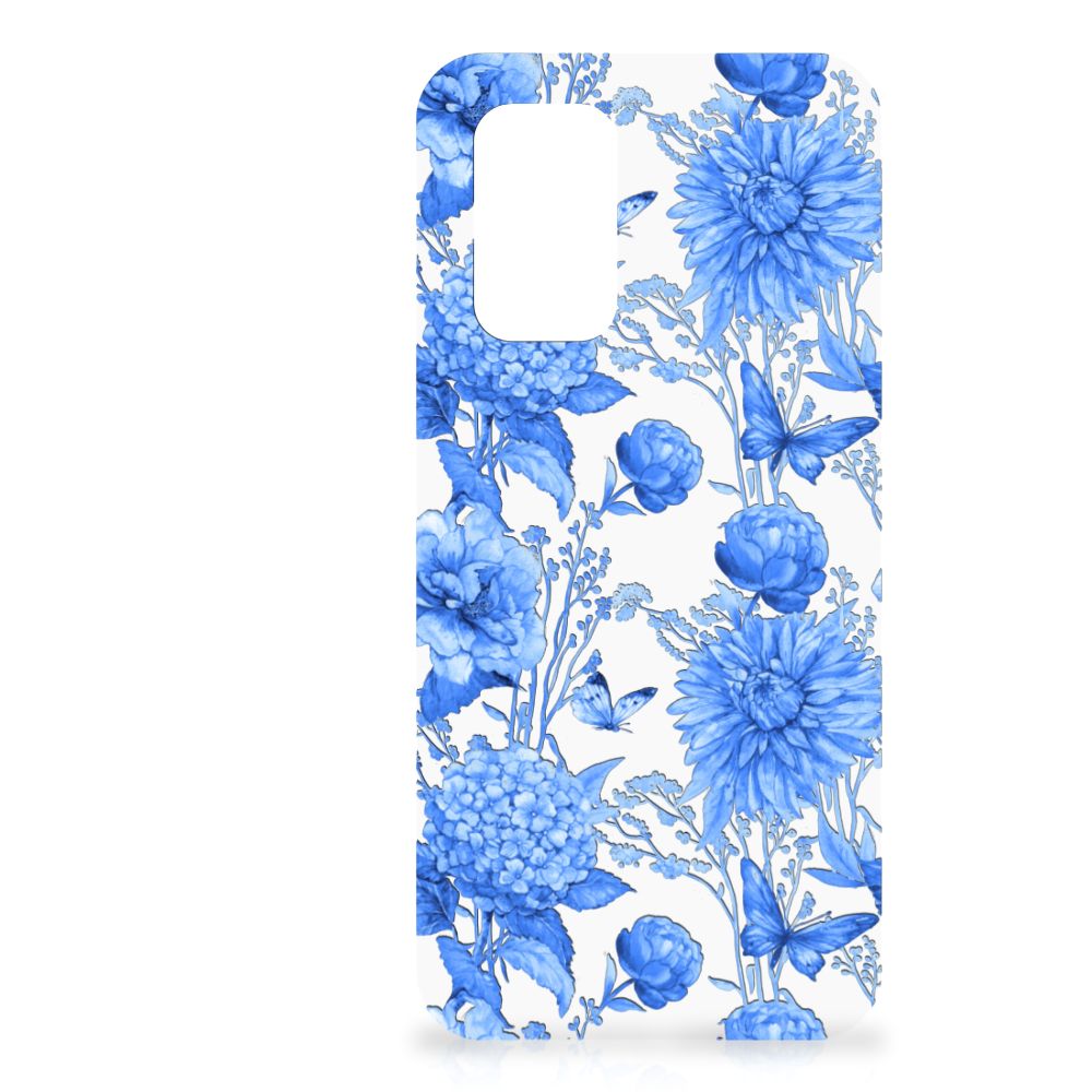 TPU Case voor Nokia XR21 Flowers Blue