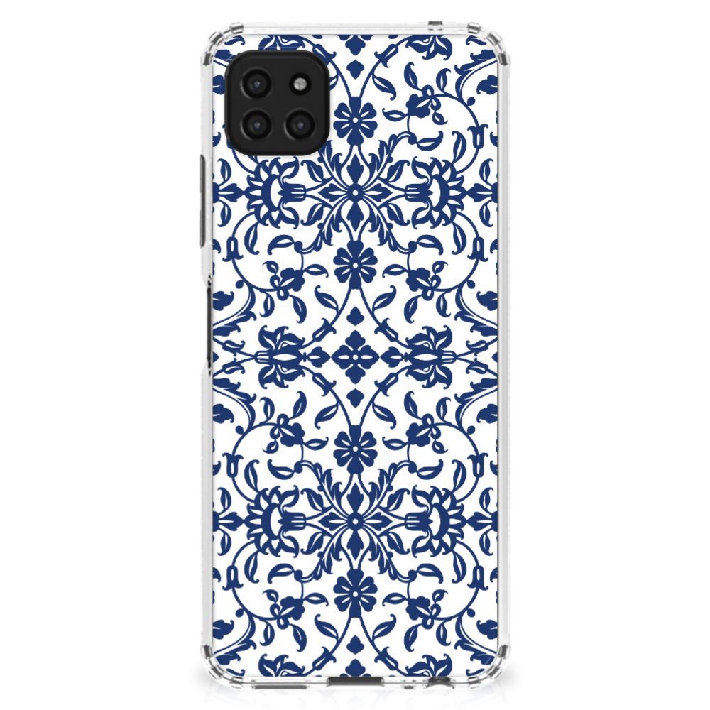 Samsung Galaxy A22 5G Case Flower Blue B2C Telecom