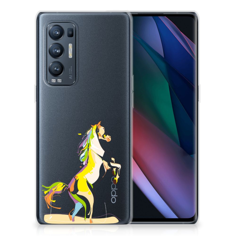OPPO Find X3 Neo Telefoonhoesje met Naam Horse Color B2C Telecom
