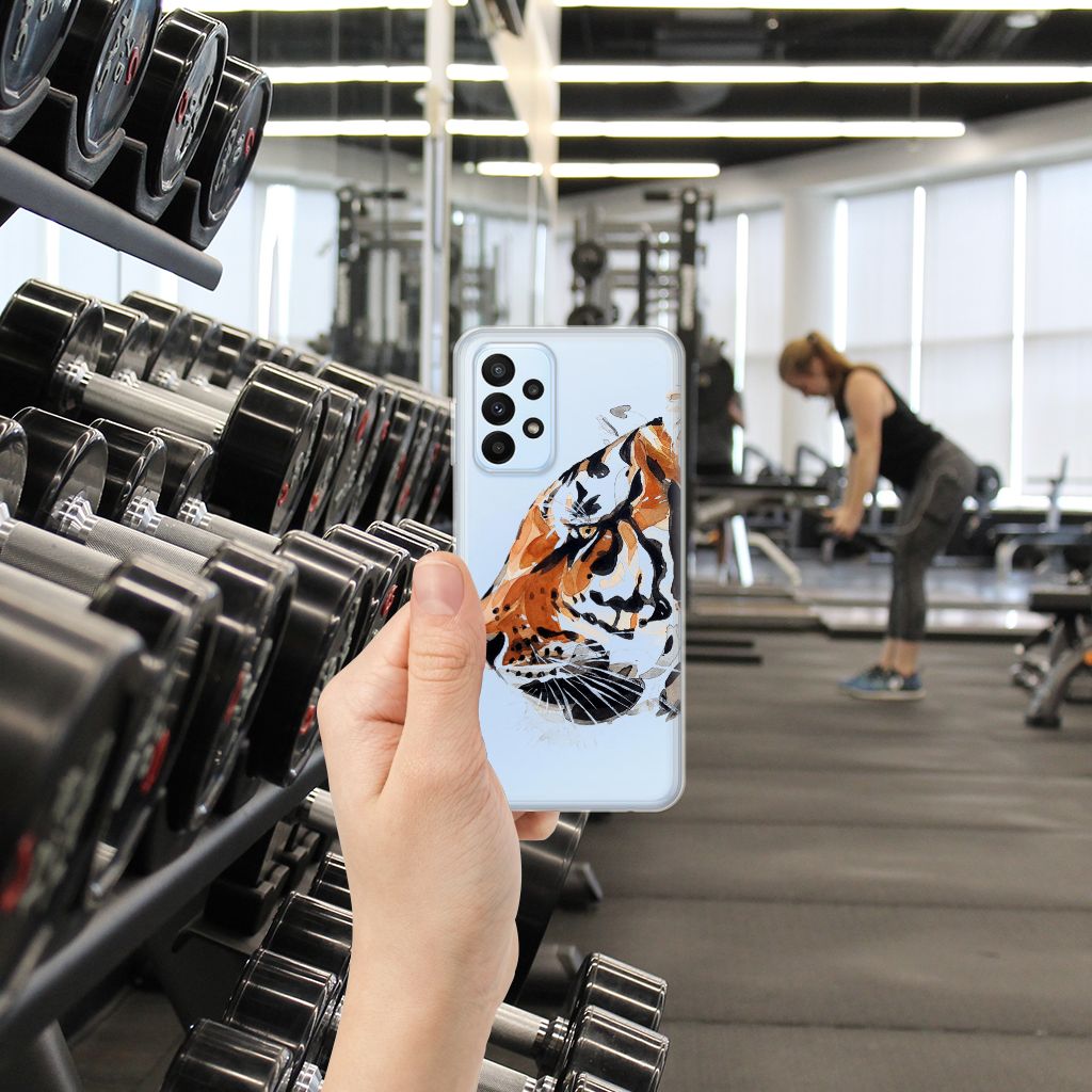 Hoesje maken Samsung Galaxy A23 Watercolor Tiger B2C Telecom