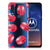 Motorola One Vision Siliconen Case Pink Macarons