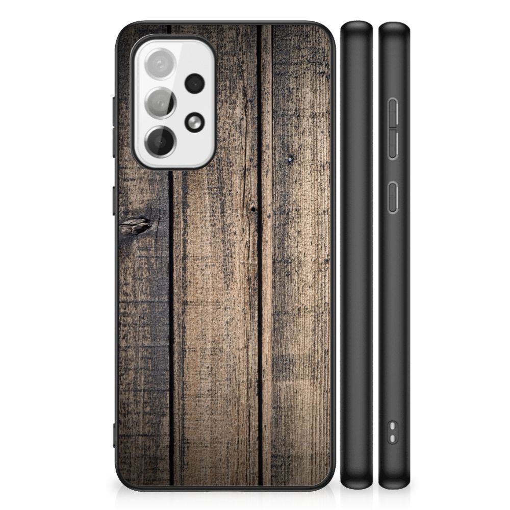 Samsung Galaxy A73 Houten Print Telefoonhoesje Steigerhout B2C Telecom