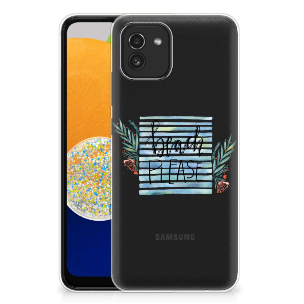Samsung Galaxy A03 Telefoonhoesje met Naam Boho Beach B2C Telecom
