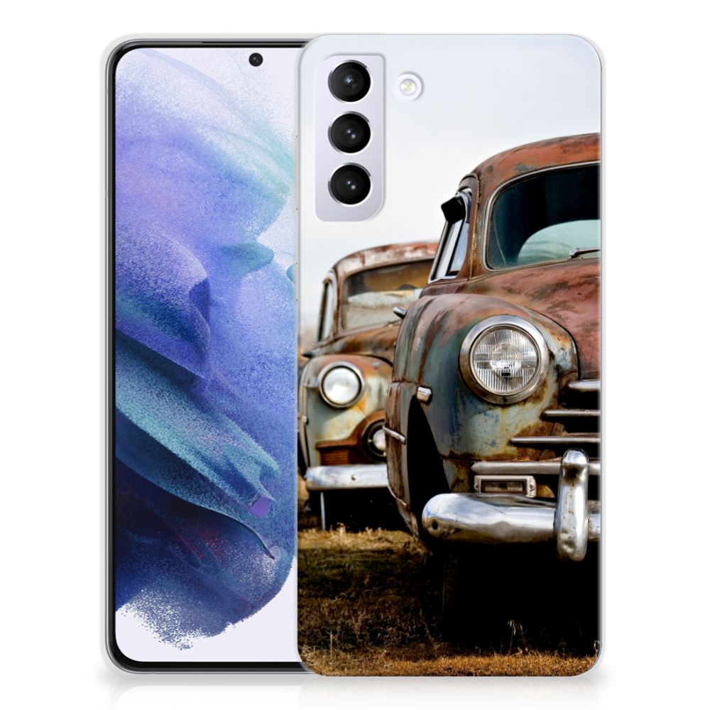 Samsung Galaxy S21 Plus Siliconen Hoesje met foto Vintage Auto B2C Telecom