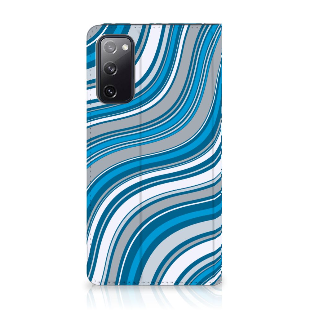 Samsung Galaxy S20 FE Hoesje met Magneet Waves Blue - B2C Telecom