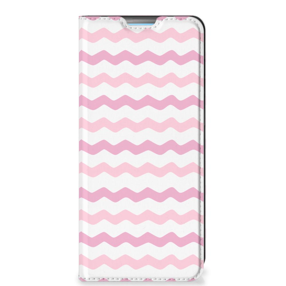 OPPO A74 4G Hoesje met Magneet Waves Roze - B2C Telecom