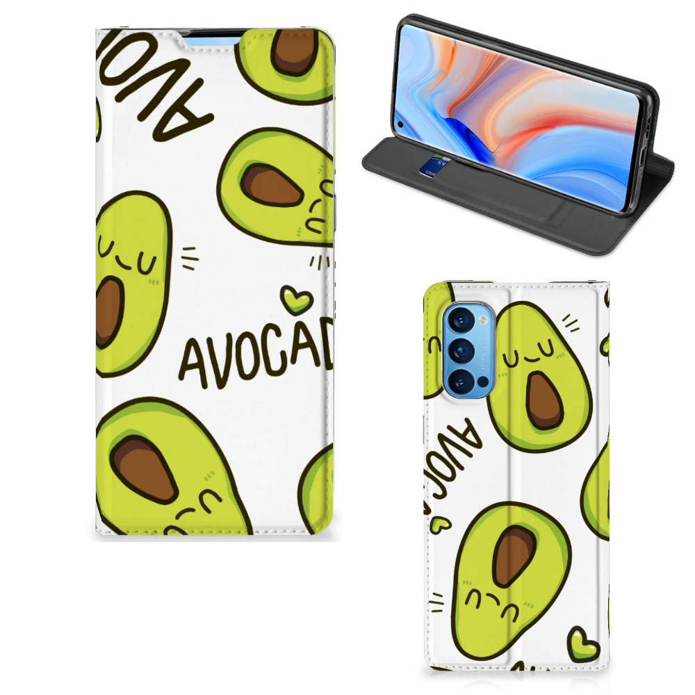 OPPO Reno4 Pro 5G Magnet Case Avocado Singing - B2C Telecom