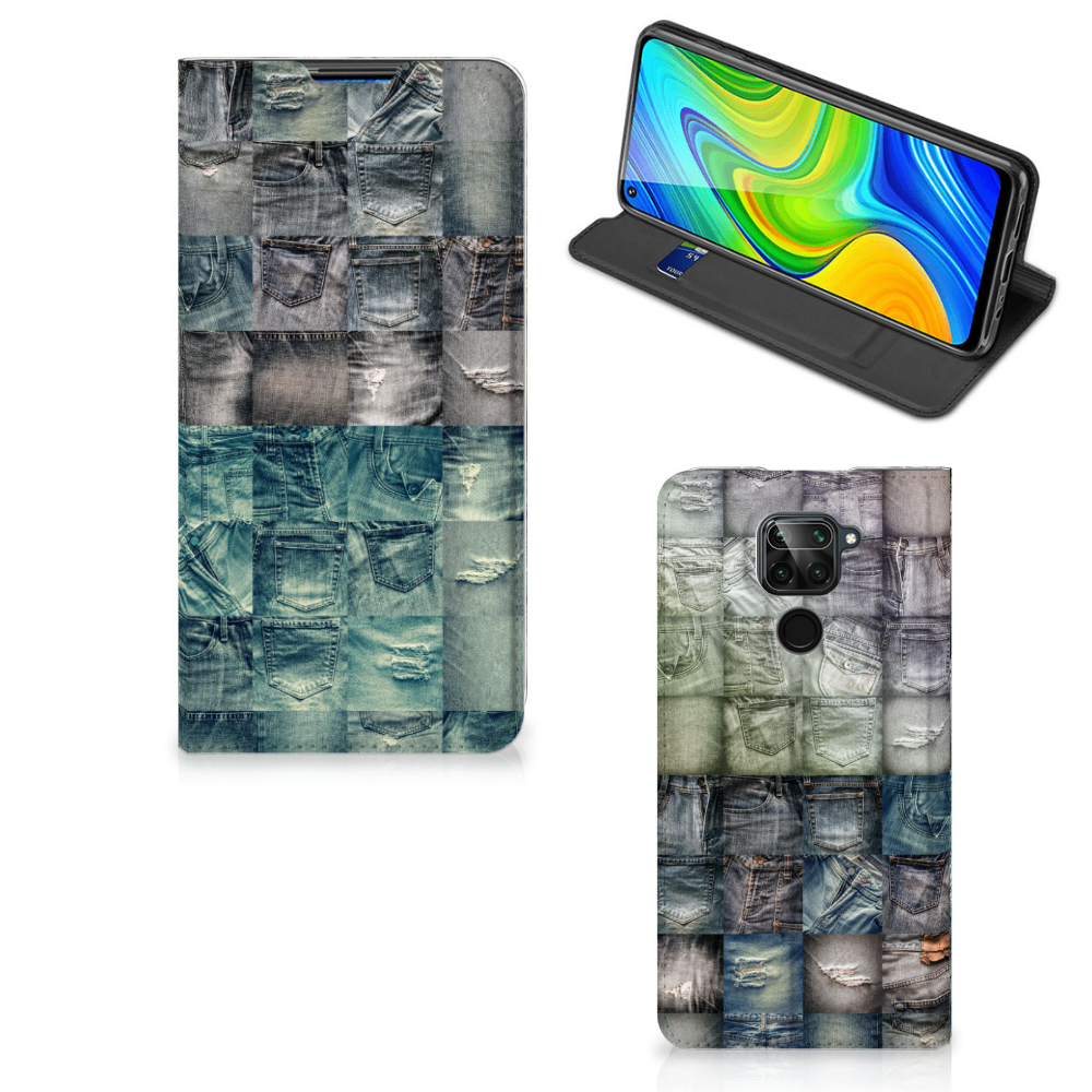 Hippe Standcase Xiaomi Redmi Note 9 Spijkerbroeken - B2C Telecom