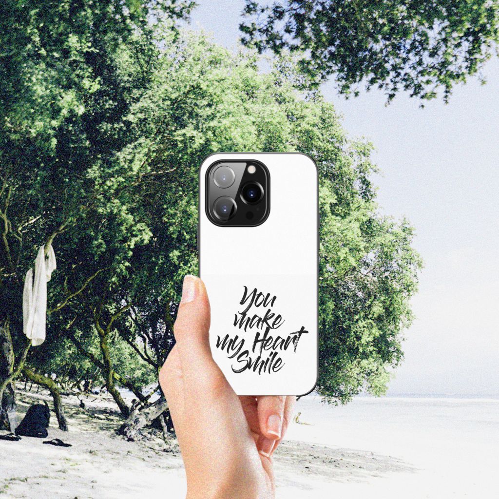 iPhone 14 Pro Telefoon Hoesje met tekst Heart Smile B2C Telecom