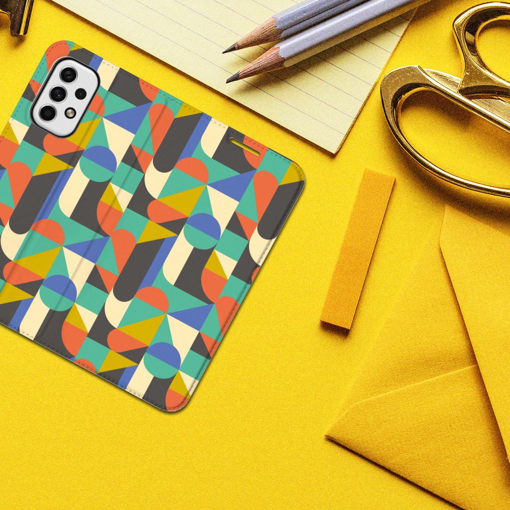 Samsung Galaxy A23 Hoesje met Magneet Funky Retro - B2C Telecom