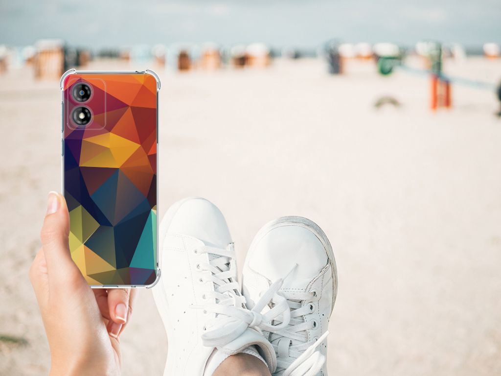 Motorola Moto E13 Shockproof Case Polygon Color B2C Telecom