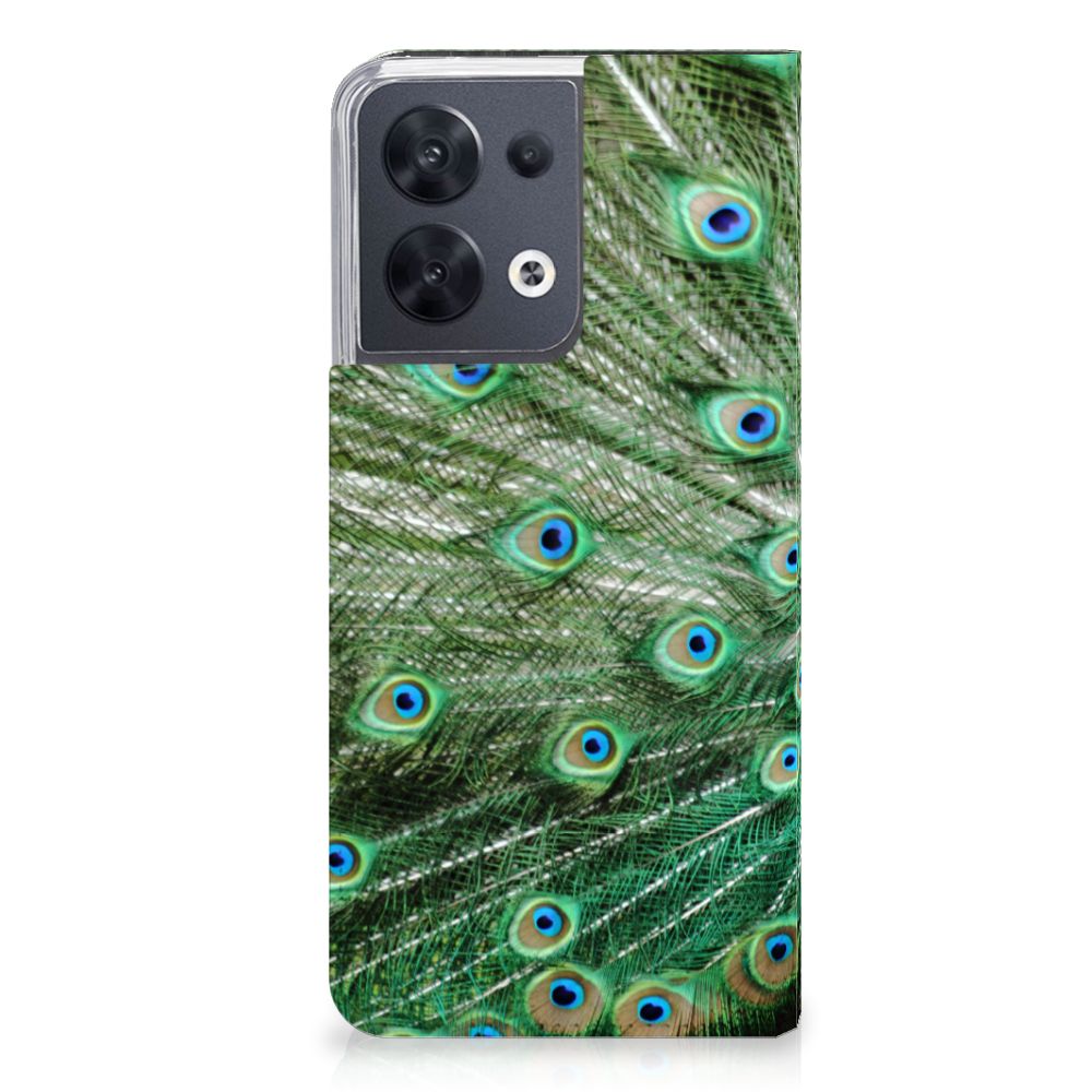 OPPO Reno8 Hoesje maken Pauw - B2C Telecom