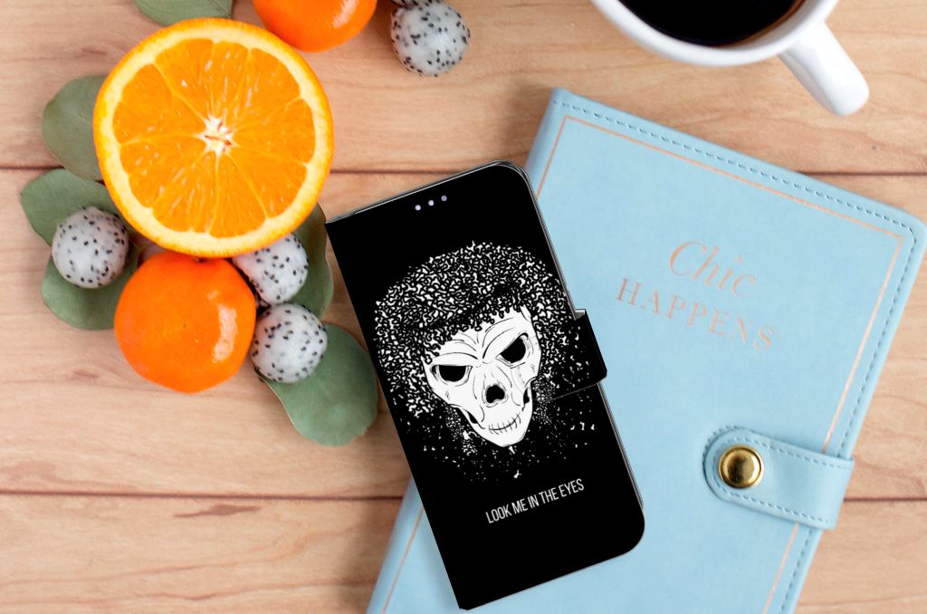 Telefoonhoesje met Naam OPPO Find X3 Lite Skull Hair