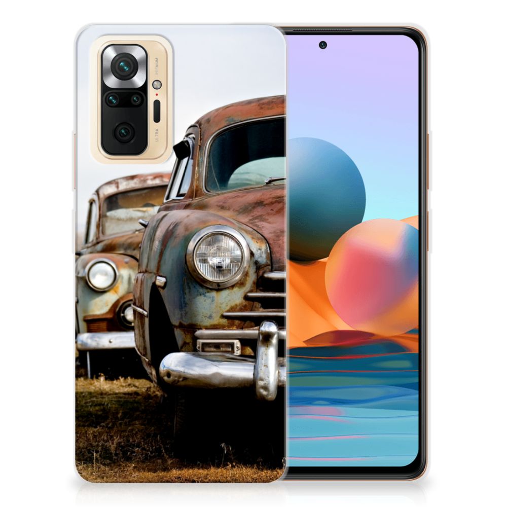 Xiaomi Redmi Note 10 Pro Siliconen Hoesje met foto Vintage Auto B2C Telecom