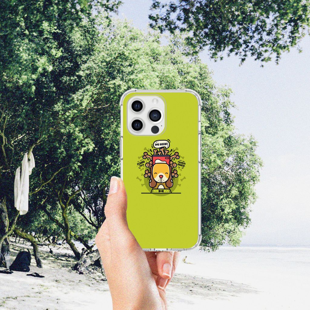 iPhone 13 Pro Max Stevig Bumper Hoesje Doggy Biscuit - B2C Telecom